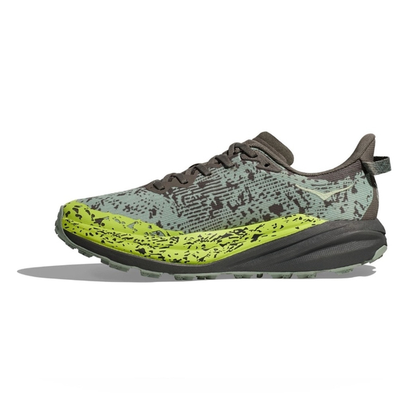 Hoka Men\'s Trail Running Shoe in Olive Green and Lime main image 7